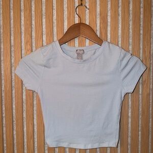 Tilly's Light Blue Crop Top